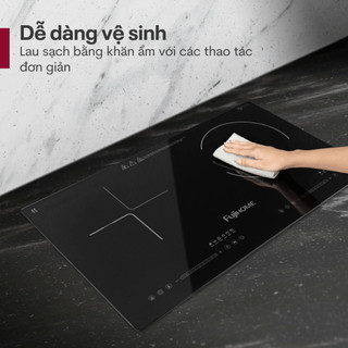 Bếp đôi từ và hồng ngoại Fujihome IC2519 -Công Suất 4400W - BẾP LẮP ÂM HOẶC DƯƠNG VỚI 4 CHÂN ĐẾ