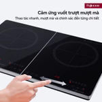 Bếp từ đôi Fujihome IC2123 -Công suất tổng 3500W -Mặt kính Kanger bền đẹp-Cảm ứng vuốt trượt dễ dùng — ảnh 5
