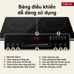 Bếp từ đôi Fujihome IC2123 -Công suất tổng 3500W -Mặt kính Kanger bền đẹp-Cảm ứng vuốt trượt dễ dùng — ảnh 8