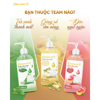 Nước Rửa Chén Deemee 1000ML Siêu Sạch, Tiết Kiệm, An Toàn Cho Da Tay - CÔ THƯ MARKET