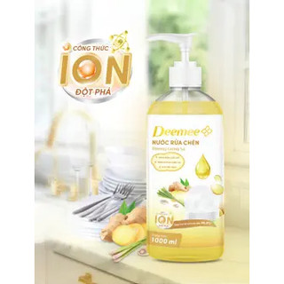 Nước Rửa Chén Deemee 1000ML Siêu Sạch, Tiết Kiệm, An Toàn Cho Da Tay - CÔ THƯ MARKET
