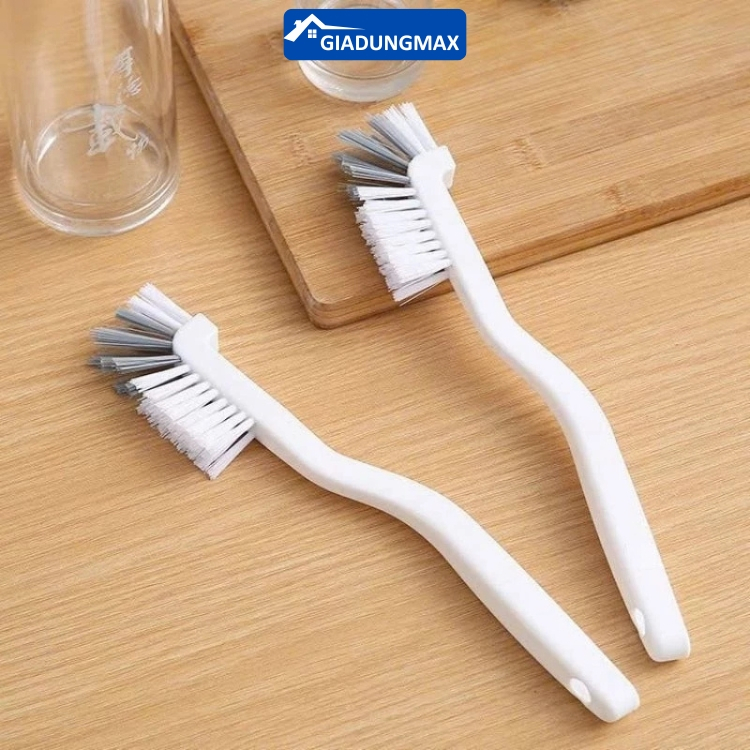 Cây Cọ Rửa Bát Đĩa, Ly Cốc Đầu Vuông - Bàn Chải Vệ Sinh Góc Cạnh, Cán Dài 26cm, Nhựa PP Bền Đẹp