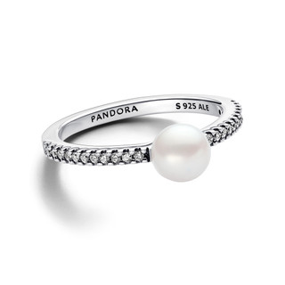 Nhẫn Bạc Pandora Timeless Đính Ngọc Trai