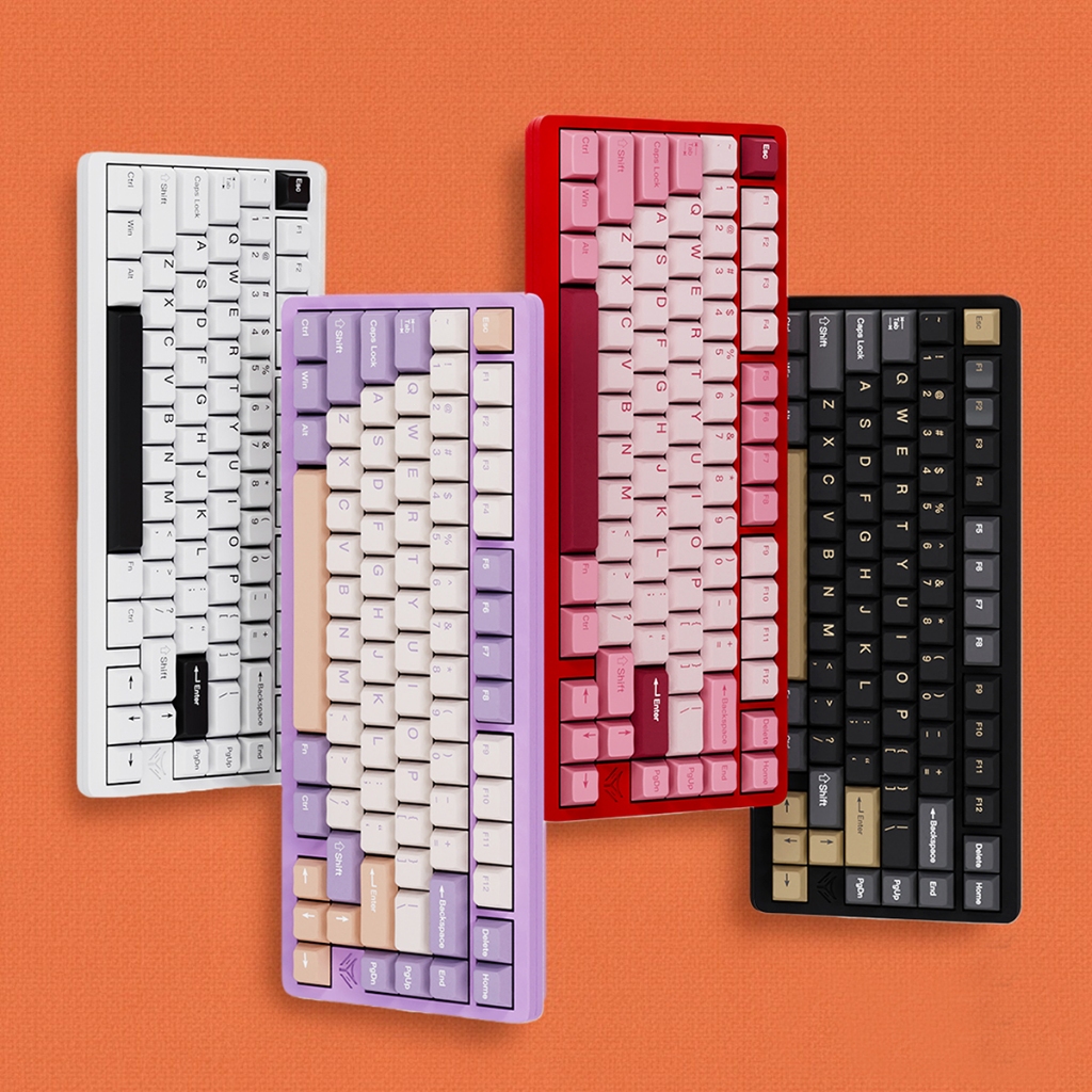 Bàn phím cơ ELECFOX INKY75 CNC không dây 3 mode Mạch Xuôi Hỗ trợ hotswap 5 pin LED RGB Có App