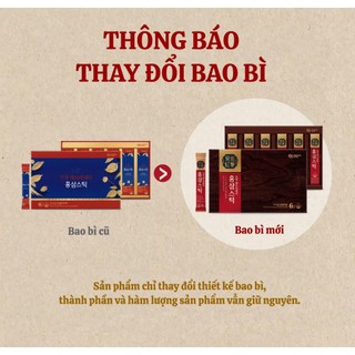 Nước hồng sâm Stick cao cấp Daesang Wellife TPBVSK Red Ginseng Everyday Stick hộp 30 gói