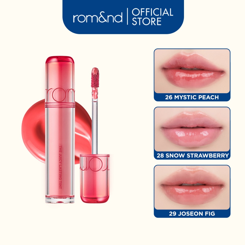 [Rom&nd] [Màu 26-30] Son Tint lì cho môi căng mọng THE JUICY LASTING TINT