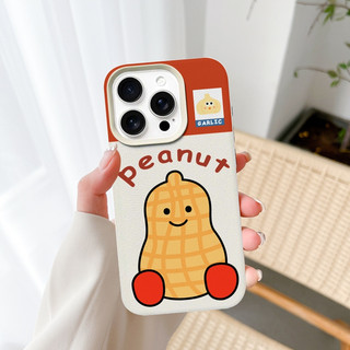 Ốp Lưng iPhone TPU Họa Tiết Da Mềm Peanut Chống Sốc, Bảo Vệ Camera - iP X/XS/11/12/13/14/15/16/17/Plus/Pro/Max/Air