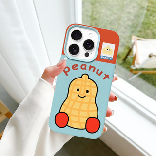 Ốp Lưng iPhone TPU Họa Tiết Da Mềm Peanut Chống Sốc, Bảo Vệ Camera - iP X/XS/11/12/13/14/15/16/17/Plus/Pro/Max/Air