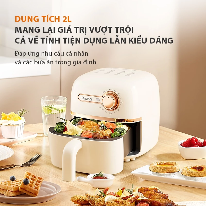 Dung tích 2L tiện lợi