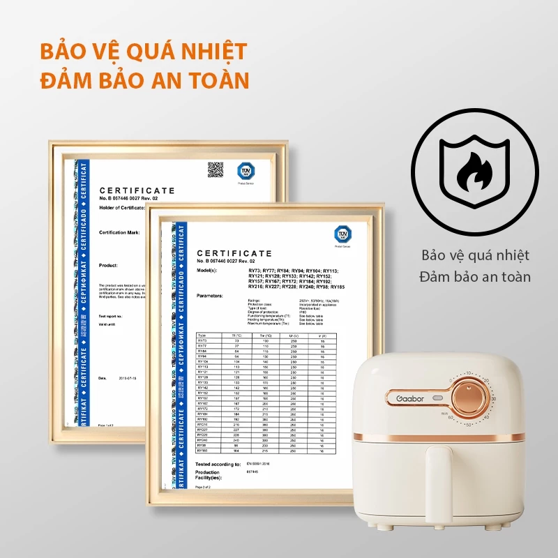 Hệ thống bảo vệ quá nhiệt an toàn