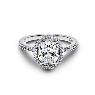 Nhẫn Timeless Bạc Halo Đính Đá Lấp Lánh