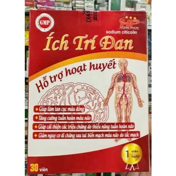 Ích Trí Đan-Hỗ trợ tan cục máu đông,cải thiện thiểu năng tuần hoàn não,tăng cường tuần hoàn não