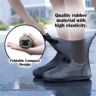 Ủng Bọc Giày Chống Nước Gấp Gọn | Bao Giày Đi Mưa Chống Trượt Chống Thấm PVC Co Giãn Cao Cấp