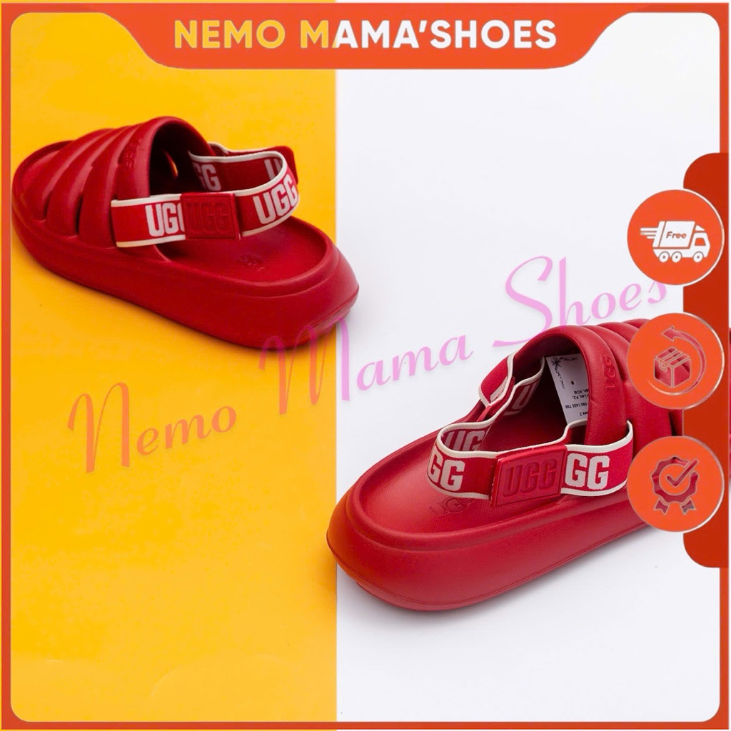 UGG ĐỎ QUAI SAU DÁN CÂN CHỈNH NAM NỮ MANG ĐƯỢC (G250310062)