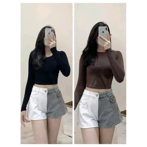Áo crotop tay dài gân tăm PB* dư xịn (42-55 kg)