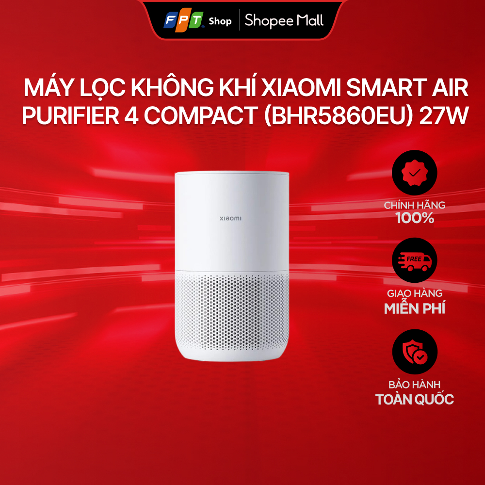 Máy lọc không khí Xiaomi Smart Air Purifier 4 Compact, bộ lọc bụi HEPA lọc bụi mịn PM 2.5