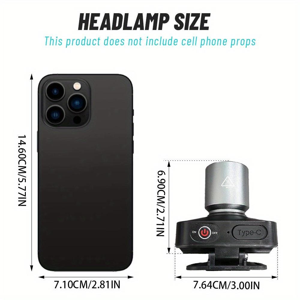 ĐÈN ĐỘI ĐẦU SẠC USB 5000MAH, ĐÈN CÂU CÁ CHIẾU XA, Thiết Kế Nhẹ Nhàng Dễ Mang Theo, Dùng Ban Đêm Tiện Lợi