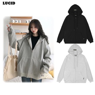 [Nỉ Lông Cáo] Áo Hoodie Khóa Zip Lucid Nỉ Nhung Form Rộng Nam Nữ Mũ rộng 2 lớp In Hình