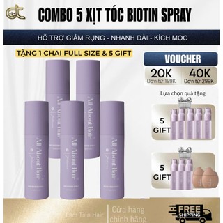 COMBO 5 CHAI XỊT TÓC BIOTIN ( Tặng 5 Gift Mini & 1 chai Full )