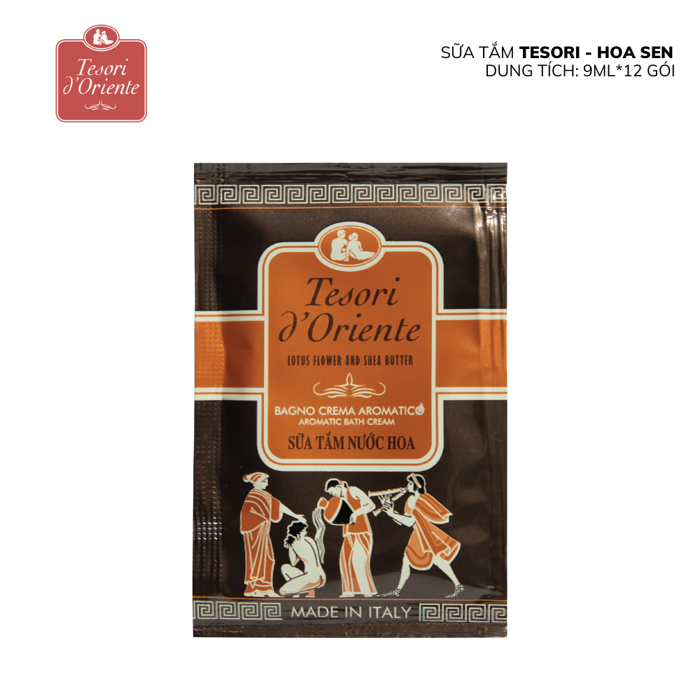 Sữa tắm dây Tesori d’Oriente 9ml tiện dụng hương thơm nước hoa