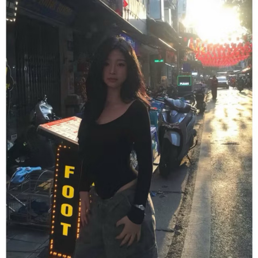 | LYN WEAR | Áo Bodysuit Tay Dài Ôm Body Fit Form Tôn Dáng Co Giãn Thoải Mái