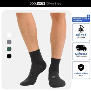 Tất cổ trung Cotton thoáng khí khử mùi mới giữ ấm tốt Coolmate