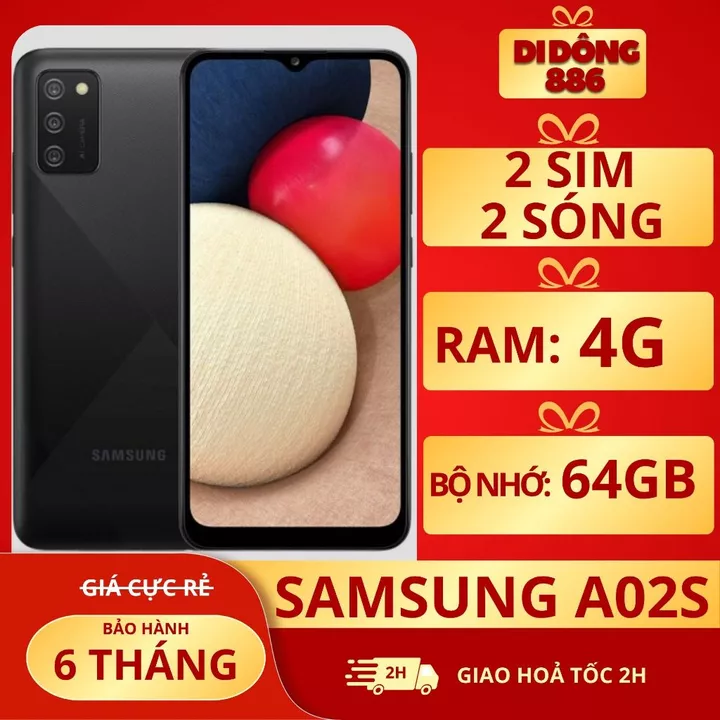 Điện Thoại SAMSUNG A02S Giá Rẻ Pin 5000, điện thoại cũ giá rẻ chính hãng bảo hành 6 tháng!!@#