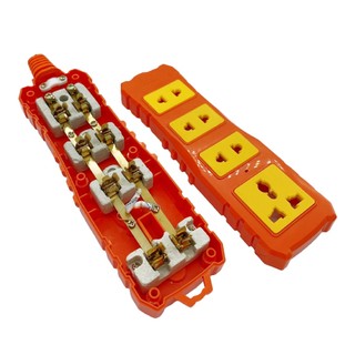 (Hỏa tốc 4h) Ổ Không Dây 4 Cửa (3 cửa)  Lõi Sứ Ominsu Chịu Tải Tới 6500W Chống Va Đập Và Lão Hóa