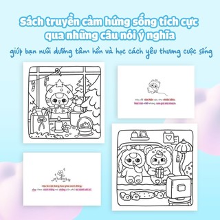 Sách tô màu Baby Three & Cầu vồng cảm xúc. Sách Tô Màu Thư Giãn 30 chủ đề 62 trang