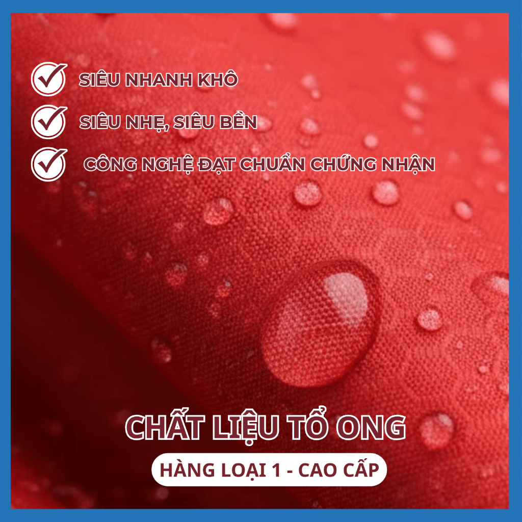 Áo Mưa Bộ Phản Quang Trước Và Sau (Vải Tổ Ong - Cao Cấp) Siêu Nhẹ, Chắn Gió Lạnh, Chống Thấm Cực Tốt