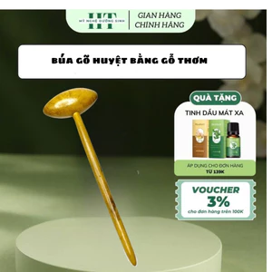 Búa gõ huyệt bằng gỗ thơm, dụng cụ massage ấn gõ huyệt giúp lưu thông khí huyết - Mỹ Nghệ Dưỡng Sinh HT