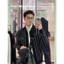 ⚡️[Hight Quality] Áo Khoác Len Cổ Bẻ Pr4 Cashmere Dệt Kim Nam Nữ - Điểm Nhấn Sọc Xanh Navy Cao Cấp Cardigan