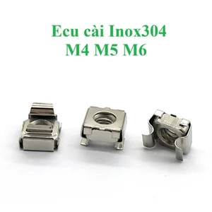 10 cái Đai ốc cài ,ecu cài M4,M5,M6 inox 304