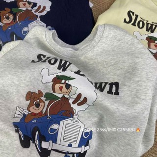 Áo Nỉ Nữ Sweter Chui Đầu Họa Tiết Cute Form Rộng QCCC Cao Cấp