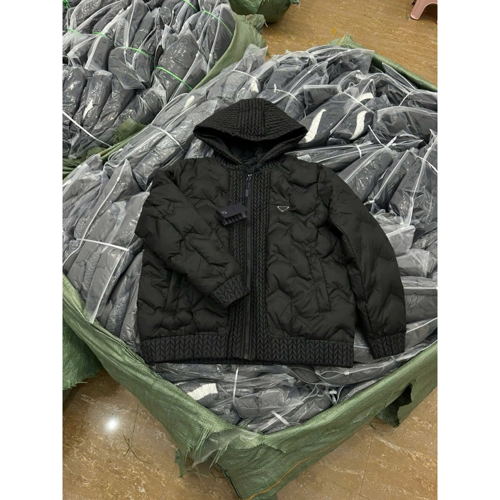 ⚡️[Hight Quality] Áo Khoác Phao Pr4 Embr1oed Jacket Nam Nữ - Điểm Nhấn Tay Len Phối Phao Dập Nổi Cao Cấp Loại 1