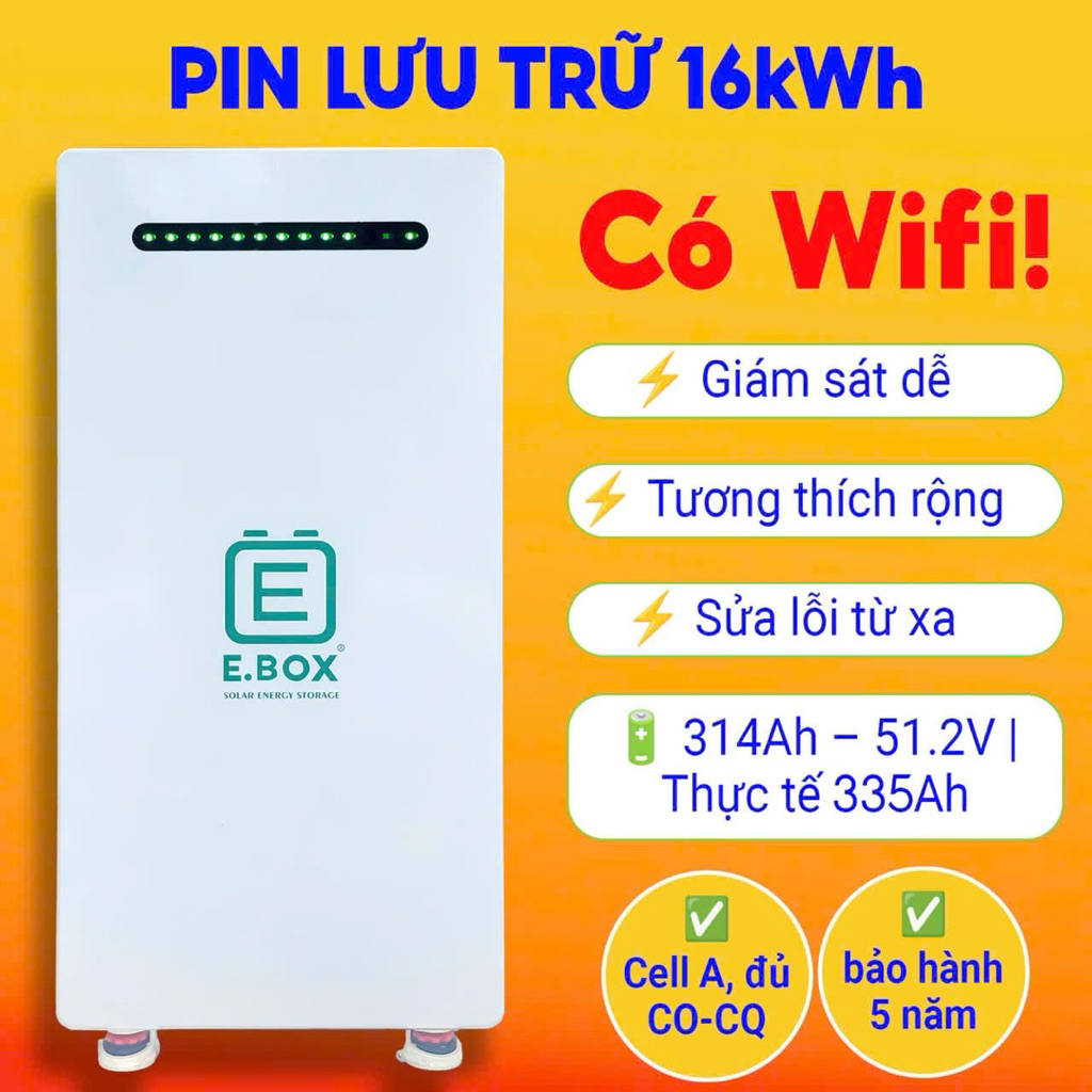 Pin lưu trữ ebox 16kwh bảo hành 5 năm | Shopee Việt Nam