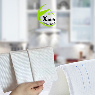 Khăn Mặt Khô Đa Năng Cotton An Toàn Túi 500Gram GD120 - Khăn Khô Cotton 20x20cm Có Quai Treo Phòng Tắm