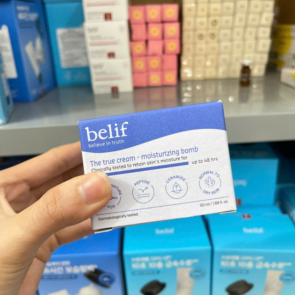 Kem Dưỡng Ẩm, Dịu Da Belif The True Cream Moisturizing/Aqua Bomb 25ml/30ml/ 50ml