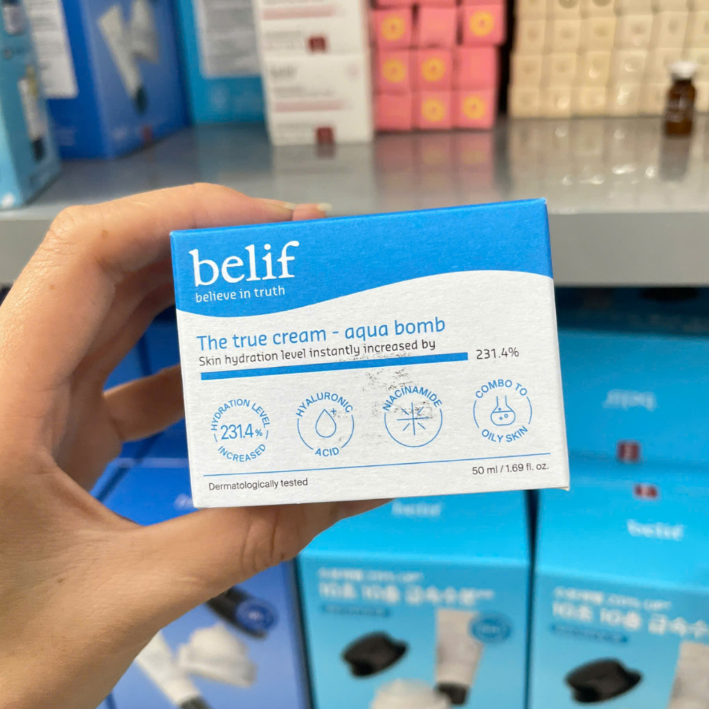 Kem Dưỡng Ẩm, Dịu Da Belif The True Cream Moisturizing/Aqua Bomb 25ml/30ml/ 50ml