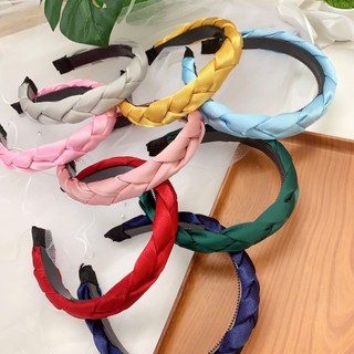 Bờm tóc tết vải lụa cao cấp, mấn tết dáng mảnh nhẹ nhàng thanh lịch Chồi accessories Y003