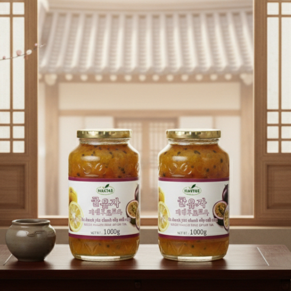 Combo 2 Trà Chanh Dây Mật Ong Hàn Quốc – Giải Nhiệt, Dễ Uống, Tăng Đề Kháng – Hantae Chính Hãng