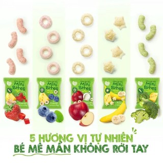 Bánh ăn dặm cho bé Mini Bites Mămmy nhiều vị bổ sung canxi, hỗ trợ tập nhai cho bé từ 6 tháng, 15g
