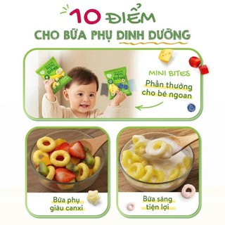 Bánh ăn dặm cho bé Mini Bites Mămmy nhiều vị bổ sung canxi, hỗ trợ tập nhai cho bé từ 6 tháng, 15g