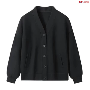 Áo khoác cadigan unisex chất cotton nỉ bông Bassic phong cách Hàn Quốc, Local Brand - DTB k1