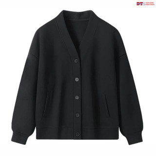 Áo khoác cadigan unisex chất cotton nỉ bông Bassic phong cách Hàn Quốc, Local Brand - DTB k1