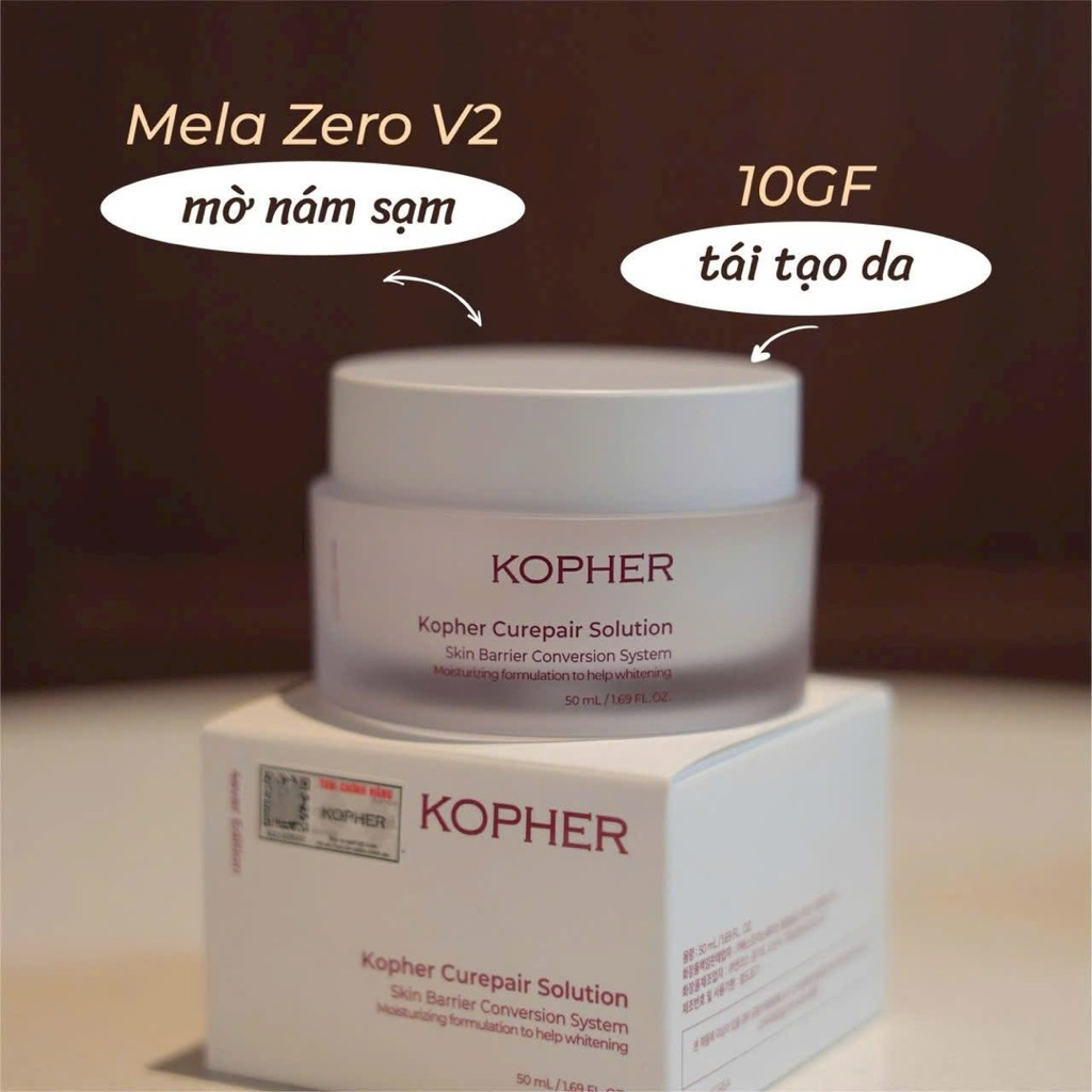 Kem dưỡng cấp ẩm sáng da kopher curepair solution 50ml sáng da, cấp ẩm ...