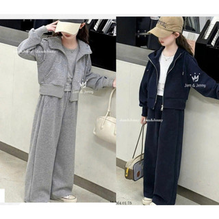 [B&G] Sét bộ thể thao áo khoác mũ kèm quần dài thu đông cá tính cho bé gái từ 10-45kg(2-12 tuổi)