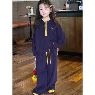 [B&G] Sét bộ thể thao thu đông 2 màu đỏ, xanh đen ca tính cho bé gái từ 10-45kg(2-12 tuổi)