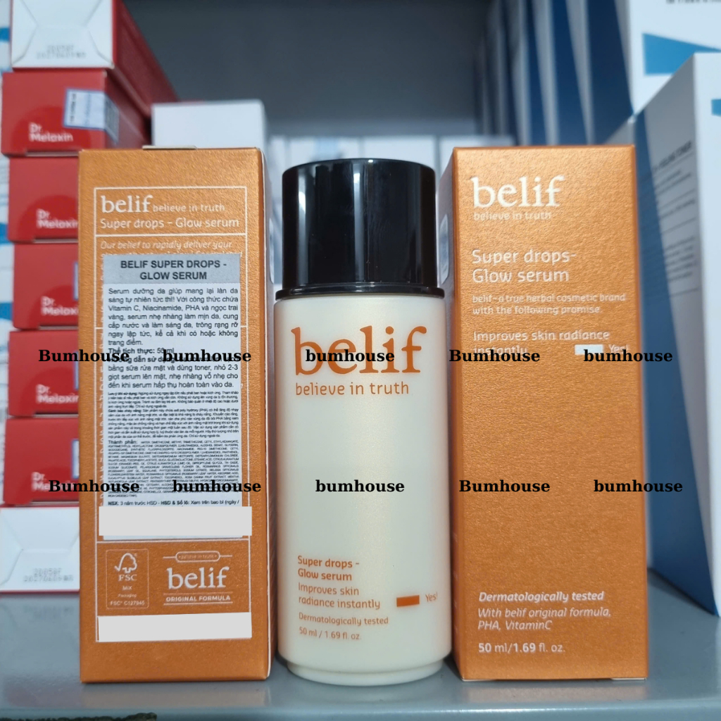 Serum Dưỡng Sáng Da Belif Super Drops Glow Serum 50ml