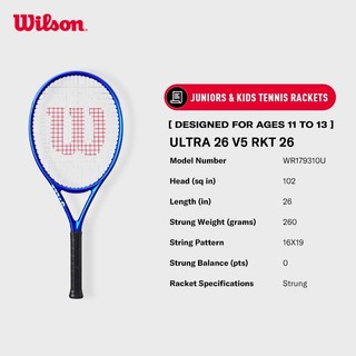 Wilson Ultra V5 Junior Tennis Racket  25" / 26" Vợt Tennis Trẻ Em WR179210U / WR179310U